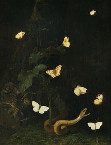 Herbs, Butterflies and a Serpent. Creator: Christian Jansz Striep