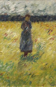 Herd girl, late 1890s. Creator: Carl Ludwig Trägardh