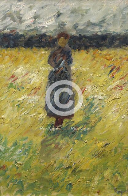 Herd girl, late 1890s. Creator: Carl Ludwig Trägardh.