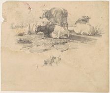 Herd of Cattle, 19th century. Creator: Unknown