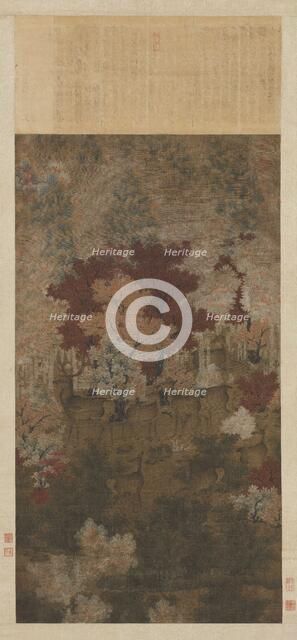 Herd of Deer in a Maple Grove, c950. Creator: Chinese Master.