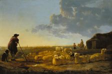 Herd of Sheep at Pasture, c1645-1655. Creator: Aelbert Cuyp