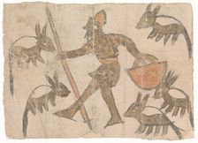 Herdsman and his Flock, second half of 12th century. Creator: Unknown