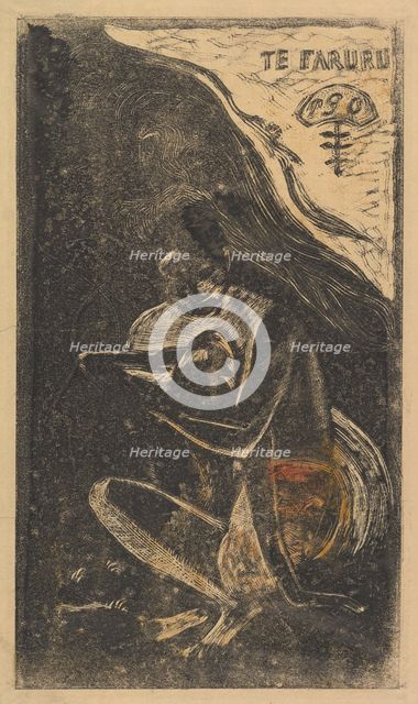 Here We Make Love (Te Faruru), from Fragrance (Noa Noa), 1893-94. Creator: Paul Gauguin.