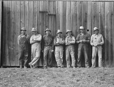Here are the farmers who have bought machin..., West Carlton, Yamhill County, Oregon, 1939 Creator: Dorothea Lange