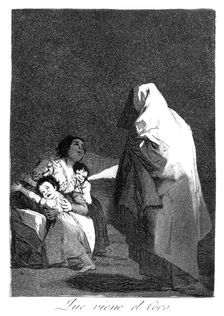 Here comes the bogeyman 1799. Artist: Francisco Goya