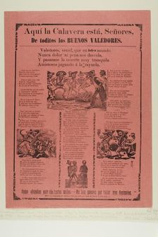 Here is the Calavera Folks, of All Good Defenders, n.d. Creator: José Guadalupe Posada