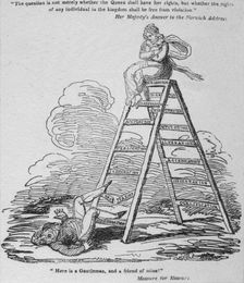 Here is a Gentlemen, and a friend of mine! c1820. Creator: George Cruikshank