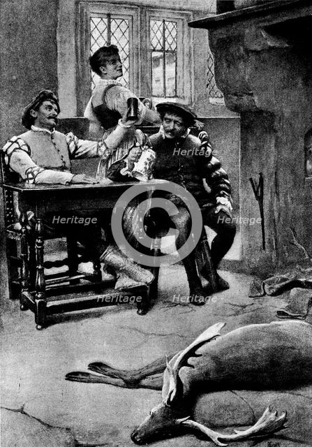 "Here's a Health to the Lass!" - by John Scott, 1895. Creator: Unknown.