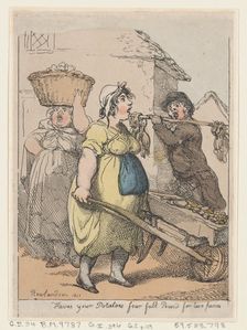 Here's Your Potatoes, Four Full Pounds for Two Pence, 1811., 1811. Creator: Thomas Rowlandson