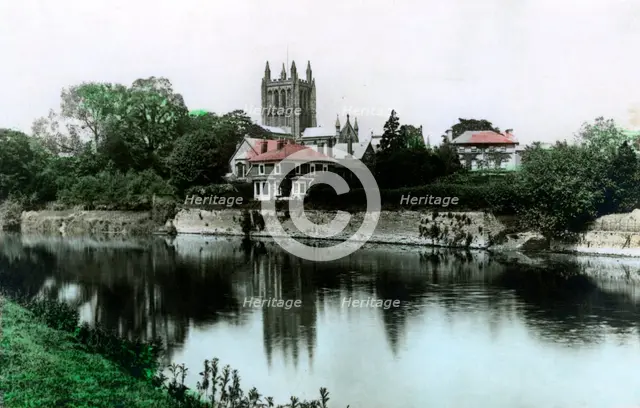Hereford Cathedral, 1926.Artist: Cavenders Ltd