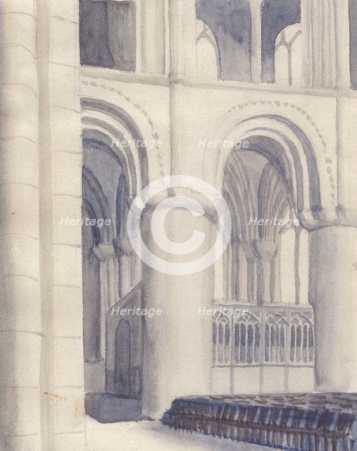 'Hereford Cathedral', 1951. Creator: Shirley Markham.