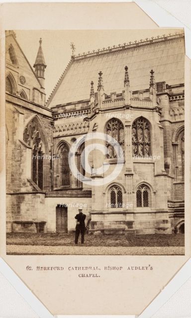 Hereford Cathedral, Bishop Audley Chapel, mid-late 19th century. Creator: Francis Bedford.