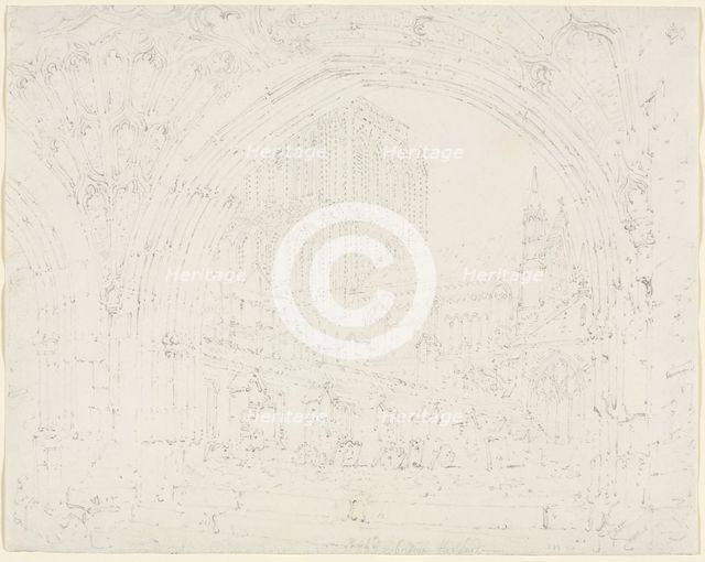 Hereford Cathedral, c. 1793. Creator: Joseph Mallord William Turner (British, 1775-1851).
