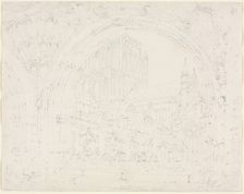 Hereford Cathedral, c. 1793. Creator: Joseph Mallord William Turner (British, 1775-1851)