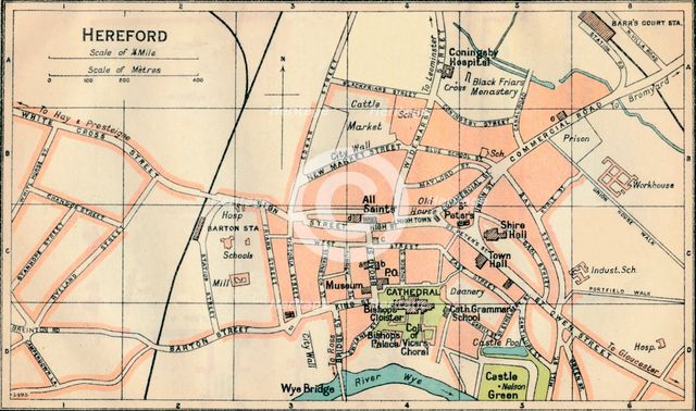 'Hereford', c20th Century. Artist: John Bartholomew.