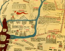 Hereford World Map, c.1280 1944. Creator: Richard de Bello
