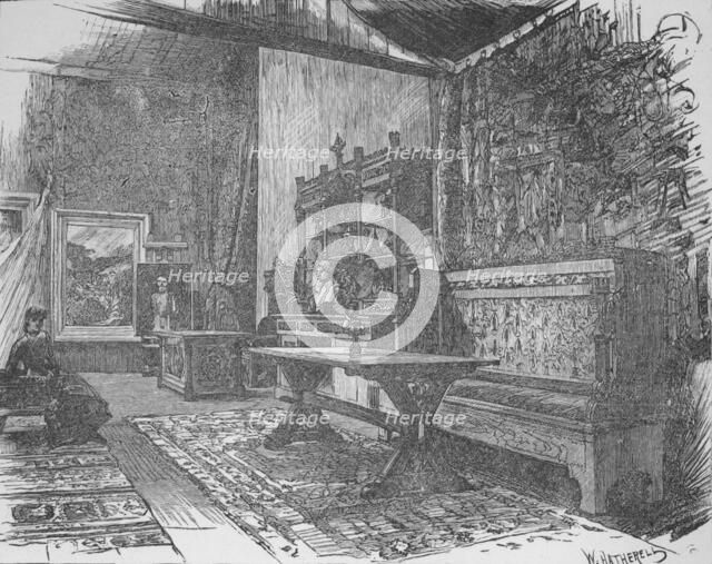 'Herkomer's Studio', 1890. Artist: William Hatherell.