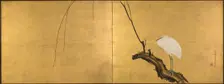 Heron on a Willow Branch, late 1700s. Creator: Maruyama Okyo (Japanese, 1733-1795)