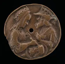 Herod and Herodias, late 15th century. Creator: Unknown