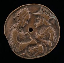 Herod and Herodias, late 15th century. Creator: Unknown