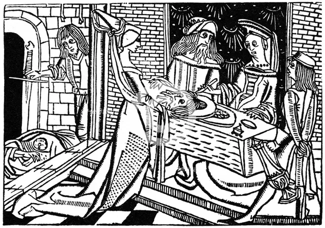 Herodias with the head of John the Baptist, 1488 (1964). Artist: Anon