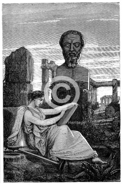 Herodotus, Ancient Greek historian, 1866. Artist: Unknown