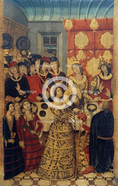 Herod's Feast. Artist: García de Benavarre, Pedro (active 1445-1485)