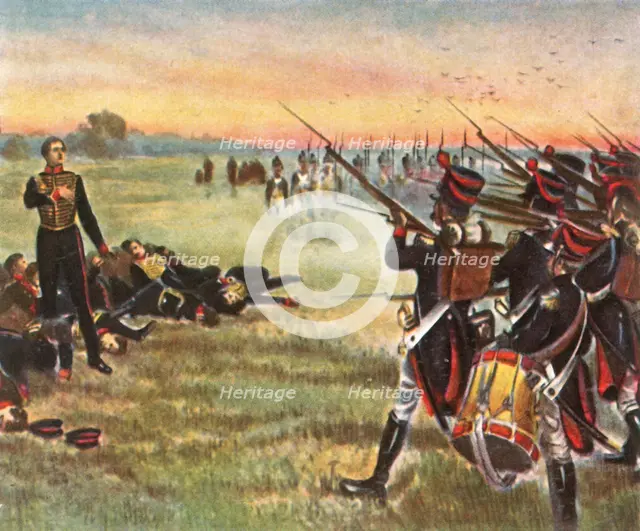 Heroic death of Schill's Eleven Officers, 16 September 1809, (1936). Creator: Unknown.