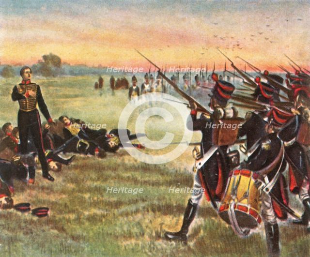 Heroic death of Schill's Eleven Officers, 16 September 1809, (1936). Creator: Unknown.