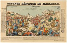 Heroic Defense of Mazagran, early 19th century. Creator: Unknown
