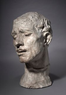 Heroic Head of Pierre de Wissant, One of the Burghers of Calais, 1886. Creator: Auguste Rodin (French, 1840-1917)
