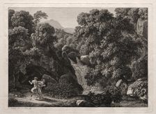 Heroic Landscape: The Satyr and the Nymph, 1799. Creator: Johann Christian Reinhart (German, 1761-1847)