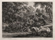 Heroic Landscape: The Satyr Playing the Flute, 1795. Creator: Johann Christian Reinhart (German, 1761-1847)