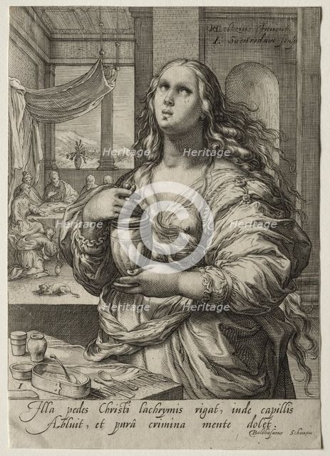 Heroines of the New Testament: Mary Magdalen. Creator: Jan Saenredam (Dutch, 1565-1607).
