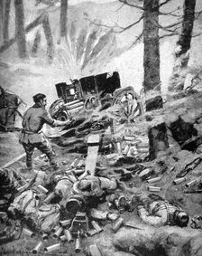 Heroism of a Italian 75mm Battery World War I, 1915