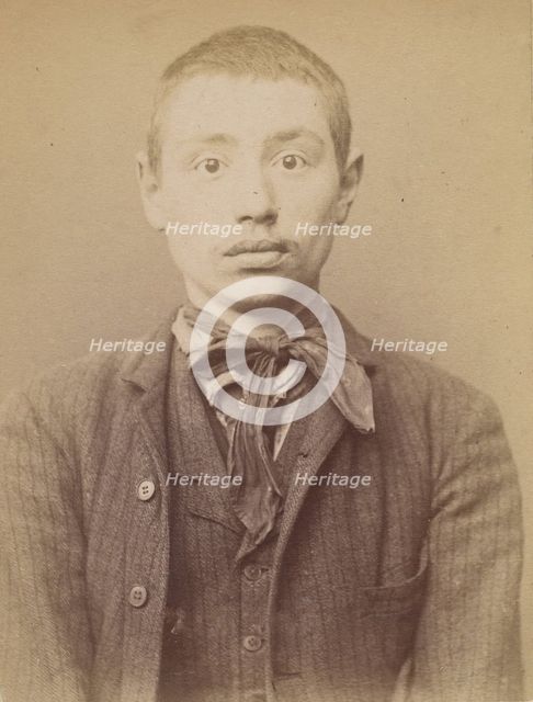 Herouard. Henri. 17 ans, né à Paris XVIIe. Serrurier. Anarchiste. 6/3/94., 1894. Creator: Alphonse Bertillon.