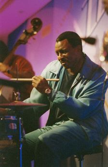 Herlin Riley, Nairn International Jazz Fesival, Scotland, 2004. Creator: Brian Foskett