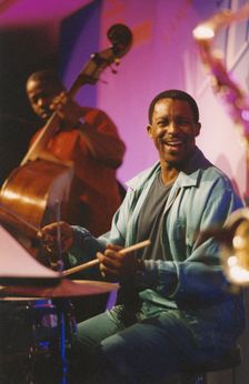 Herlin Riley, Nairn International Jazz Fesival, Scotland, 2004. Creator: Brian Foskett