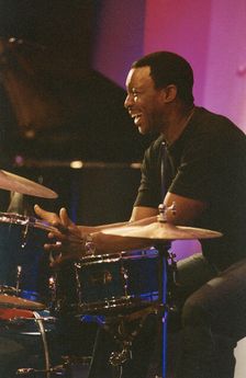 Herlin Riley, Nairn International Jazz Fesival, Scotland, 2004. Creator: Brian Foskett