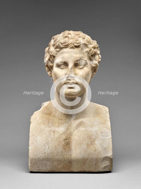 Herm of a Man (Ares Ludovisi type), first half of 1st century A.D. Creator: Unknown.