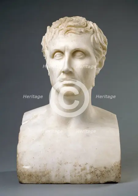 Herm of Menander, A.D. 1-100. Creator: Unknown.