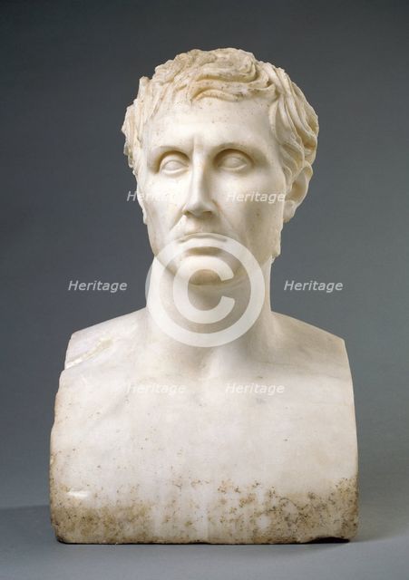Herm of Menander, A.D. 1-100. Creator: Unknown.