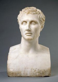 Herm of Menander, A.D. 1-100. Creator: Unknown