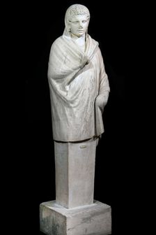 Herma of Hermes (From the Tempio di Apollo) , 1st century. Creator: Art of Ancient Rome, Classical sculpture