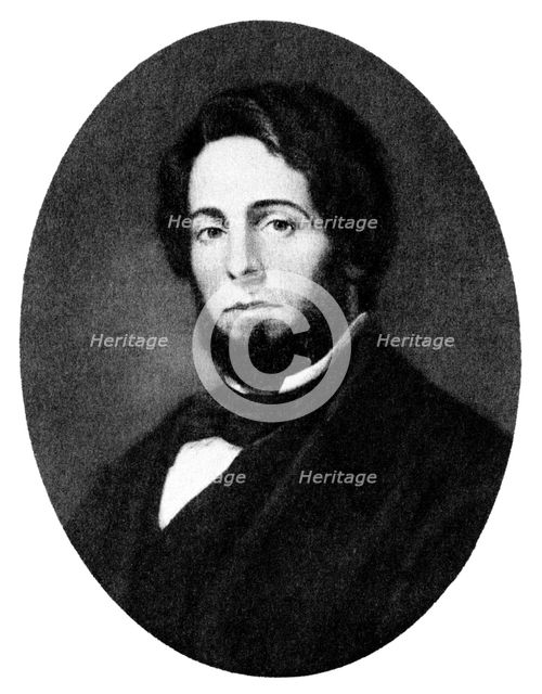 Herman Melville, American author, 19th century. Artist: Unknown
