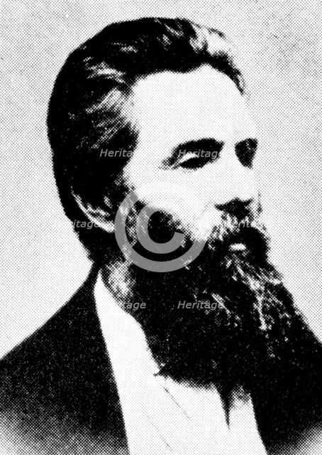 Herman Melville, American author, 19th century. Artist: Unknown