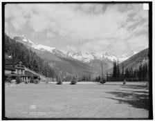 Herman i.e. Hermit Range from Glacier House, Selkirk Mountains, B.C., c1902. Creator: Unknown