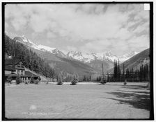 Herman i.e. Hermit Range from Glacier House, Selkirk Mountains, B.C., c1902. Creator: Unknown