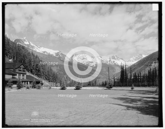Herman i.e. Hermit Range from Glacier House, Selkirk Mountains, B.C., c1902. Creator: Unknown.